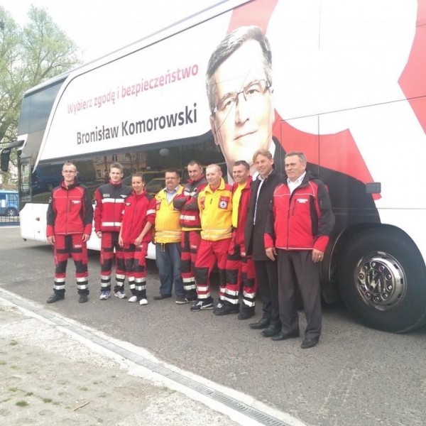 Bronisław Komorowski w bazie WOPR Szczecin