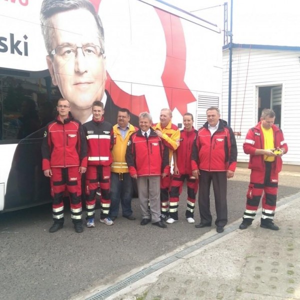 Bronisław Komorowski w bazie WOPR Szczecin